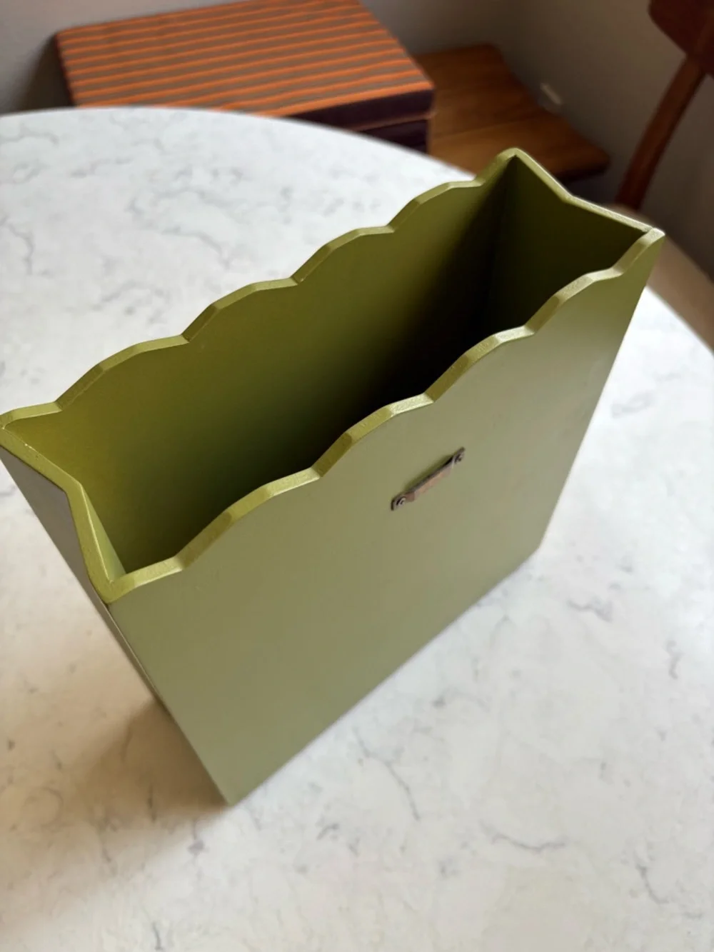 Retro Telephone Take-Out Menu Box - Olive Green